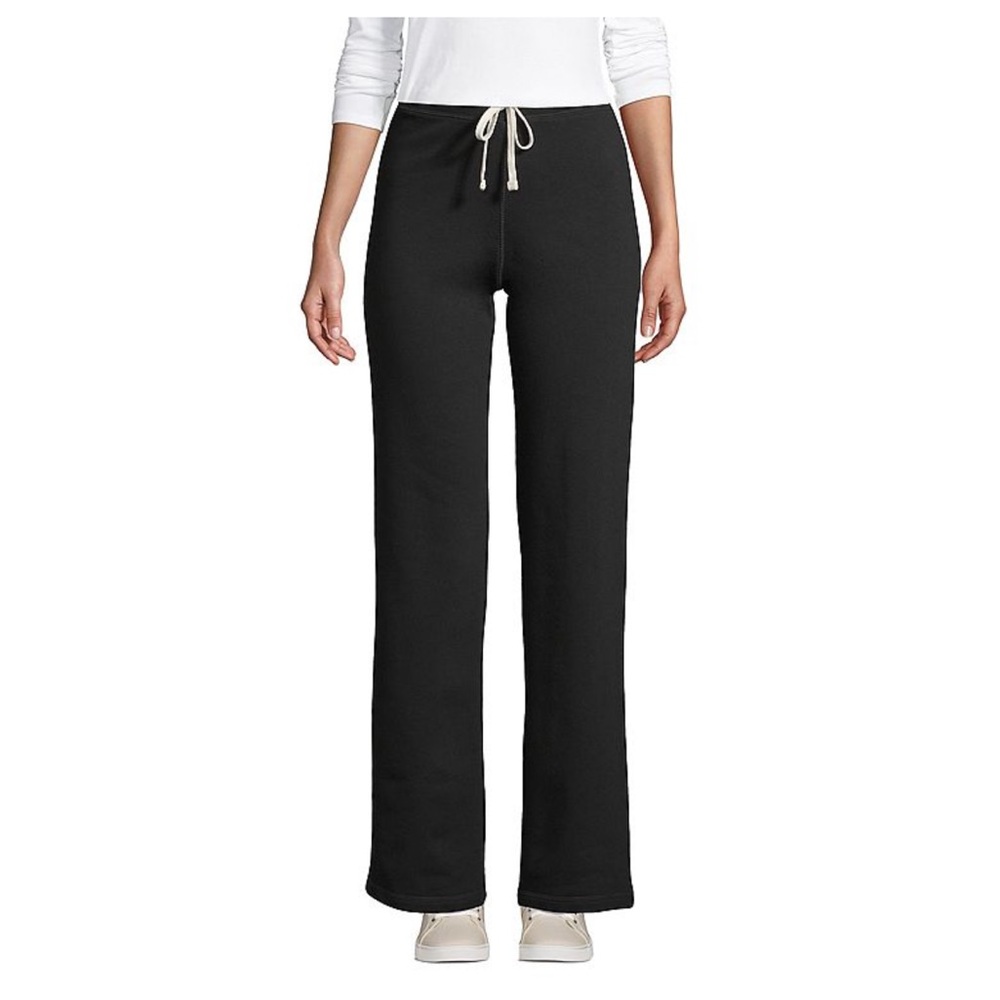 Lands’ End Black Women's Drawstring Pants size S soft